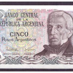 B-Argentína-5 Peso 1983-84