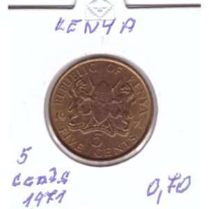 Mi-Kenya-5 Cents 1971