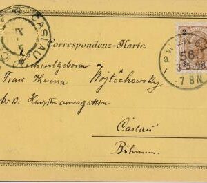 Ce-Čáslav-koresp.listok 1898