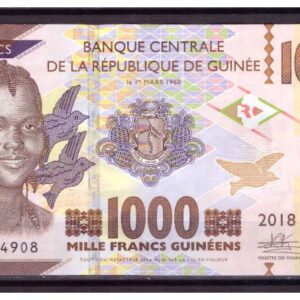 B-Guinea 1000 Francs 2018 UNC